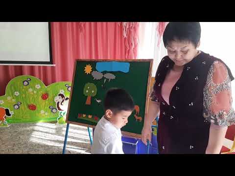 Видео: Қазақ тілі оқу қызметі ашық сабақ «Қонжық»  тобы