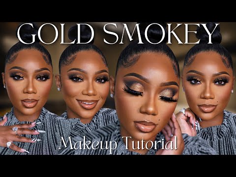 Видео: Урок макияжа «Золотой смоки айс» | Тамара Ренайе