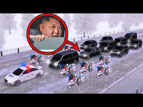 Видео: ЧЕРЕЗ 1 МИНУТУ - КОРТЕЖ КИМ ЧЕН ЫНА ПОПАДЕТ В ЗАСАДУ! GTA CRMP