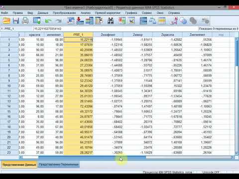 Видео: Тема по SPSS: множественная линейная регрессия - одновременное включение всех переменных в модель.