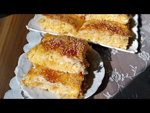 Видео: Пухкава баница с готови кори (от тънките кори, кори за баклава)..