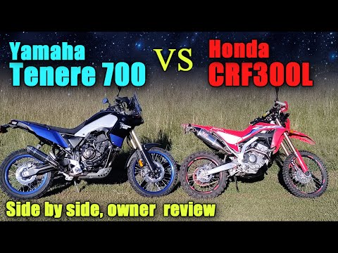 Видео: Обзор и сравнение Honda CRF300L и Tenere 700 — какой мотоцикл лучше всего подходит для вашего дво...