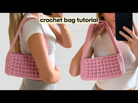 Видео: Мастер-класс по вязанию крючком вафельной сумки (для начинающих)