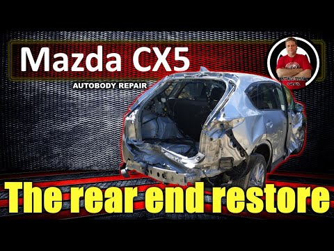 Видео: Mazda CX5. The rear end restore. Ремонт задней части.