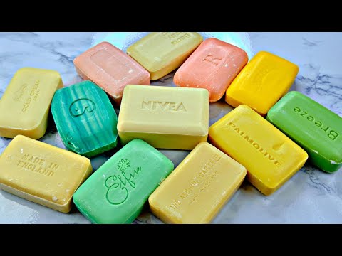 Видео: 🎶ASMR soap cutting🎶/Soap Carving/Satisfying video |*NO TALKING*| Relaxing Video/ Резка сухого мыла💖