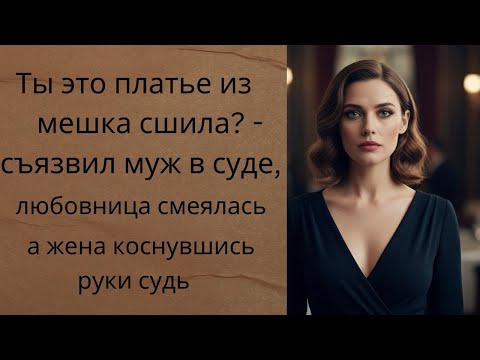 Видео: “Ты это платье из мешка сшила    съязвил муж в суде, любовница смеялась, а жена коснувшись руки
