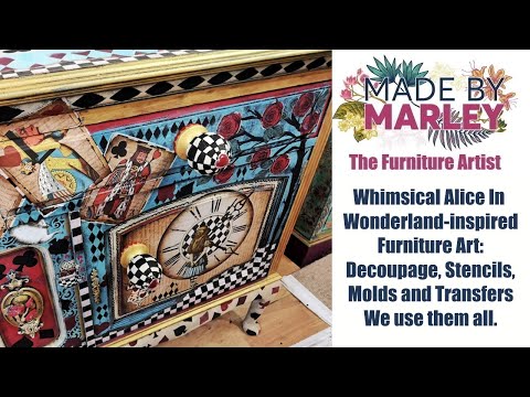 Видео: Причудливое мебельное искусство, вдохновленное «Алисой в стране чудес»: я бросила все это на эту.