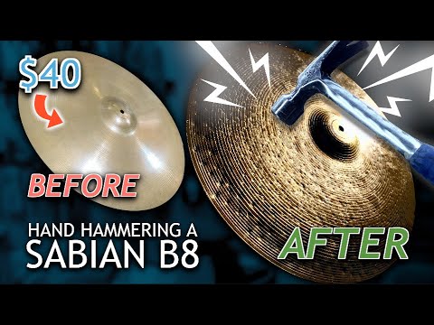 Видео: Ручная ковка дешевой тарелки Sabian Ride