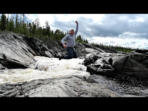 Видео: Водопад на реке Печа и ВерхнеТуломская ГЭС. Поход по завораживающему Кольскому полуострову.