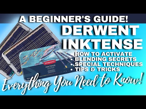 Видео: РУКОВОДСТВО ДЛЯ НАЧИНАЮЩИХ ПО DERWENT INKTENSE | Как активировать, техники, смешивание и многое д...