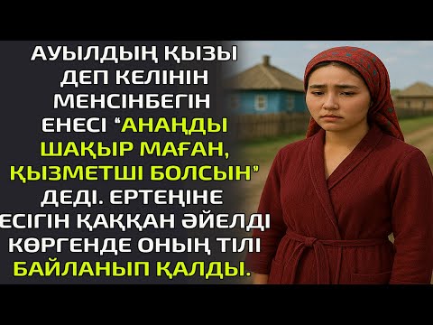 Видео: АУЫЛДЫҢ ҚЫЗЫ ДЕП КЕЛІНІН МЕНСІНБЕГІН  ЕНЕСІ “АНАҢДЫ ШАҚЫР МАҒАН, ҚЫЗМЕТШІ БОЛСЫН” ДЕДІ. ЕРТЕҢІНЕ