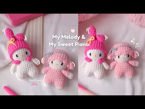 Видео: 🩷 Вяжем крючком «Мою мелодию и моё сладкое пианино» 🎀 Урок | Мини-плюшевые игрушки Sanrio
