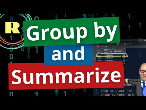 Видео: Функции группировки и суммирования в программировании на R — используйте пакет tidyverse для обра...