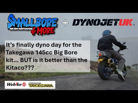 Видео: Сравнение Takegawa 145 Dyno, Honda Monkey 125, JB03