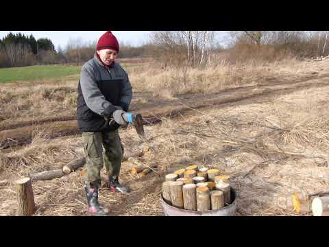 Видео: Колка дров.Самый лучший способ.