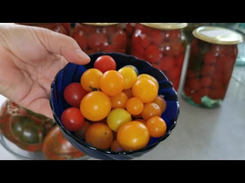 Видео: Консервированные томаты черри