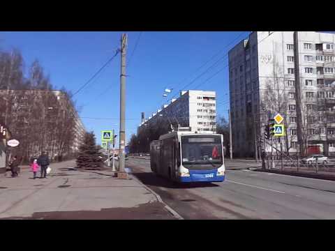 Видео: Троллейбус Санкт-Петербурга 8-177: ВМЗ-5298.01 "Авангард" б.5344 по №13 (07.04.18)