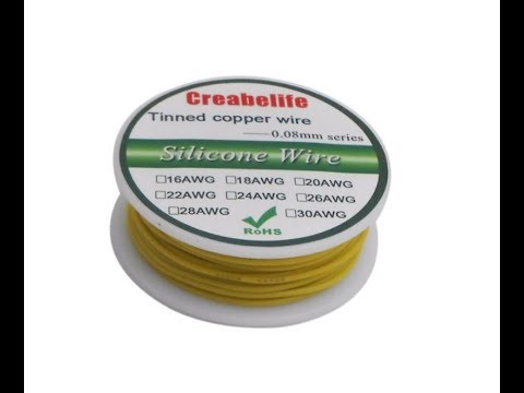 Видео: Силиконовый? кабель 30AWG . Потестим.