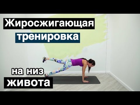 Видео: Как убрать низ живота. Жиросжигающая тренировка для дома на пресс.