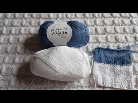 Видео: Обзор пряжи DROPS Safran (100%Хлопок). Отзыв и образец вязания