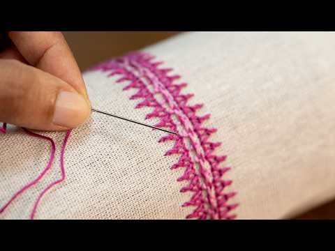 Видео: Вышитая вручную кайма для одежды | HandiWorks