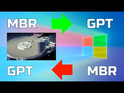 Видео: Конвертация диска MBR в GPT и наоборот GPT в MBR! #kompfishki