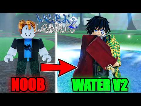 Видео: Переход от нуба к Гию Томиоке, дышащему водой V2, в Weak Legacy 2... (Roblox)