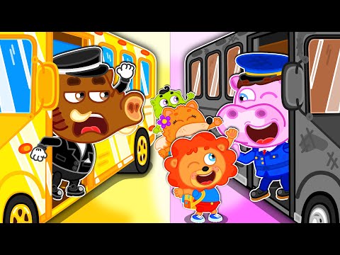 Видео: Маша и Леопольд. Школьный автобус - Серии для всей семьи - Lion Family на русском - Мультик
