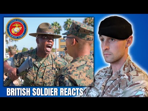 Видео: Реакция инструктора британской армии на учебный лагерь Корпуса морской пехоты США (Сан-Диего)