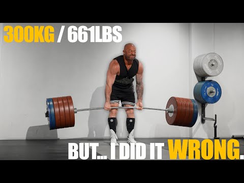 Видео: Поднял 300 кг (661 фунт) и сразу увидел ОГРОМНУЮ ошибку