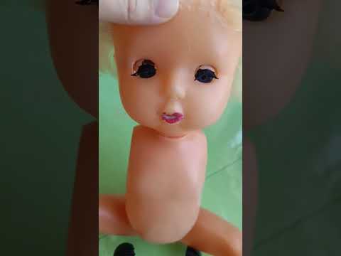 Видео: Кукла-пупс Люся. Московская фабрика Кругозор. Осмотр перед ремонтом.