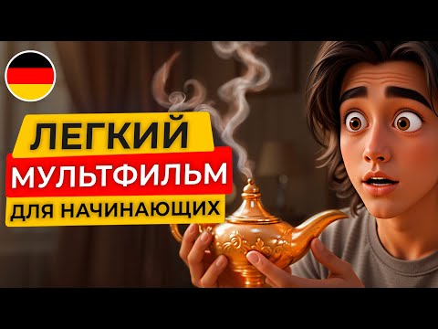 Видео: Начни понимать НЕМЕЦКИЙ НА СЛУХ с нуля: простой мультфильм о джинне🇩🇪