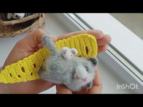 Видео: Готовые работы. Сухое валяние и вязание. Интерьерные игрушки.