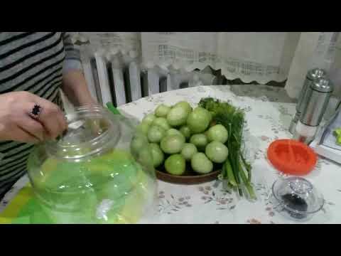 Видео: ԿԱՆԱՉ ԼՈԼԻԿԻ ԹԹՈՒ-Соленые Зеленые Помидоры-Stuffed Pickled Tomatoes Recipe