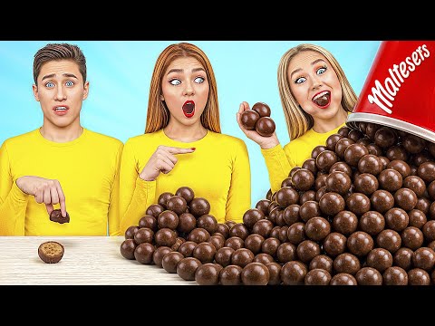 Видео: Большая, Средняя или Маленькая Тарелка Челлендж | Вкусные Кухонные Рецепты от Multi DO Challenge