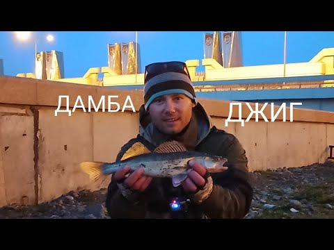 Видео: Судак на каждом забросе! Джиг! Ловля с пропускника на дамбе Финского залива!