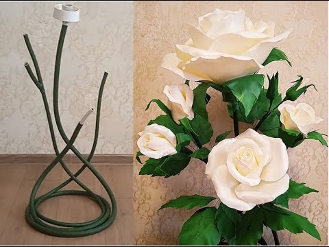 Видео: Стойка-основа для куста  розы из изолона