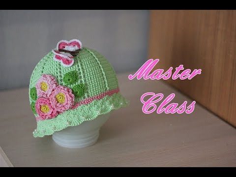 Видео: Мастер-класс по вязанию шляпки крючком. How to crochet a hat.