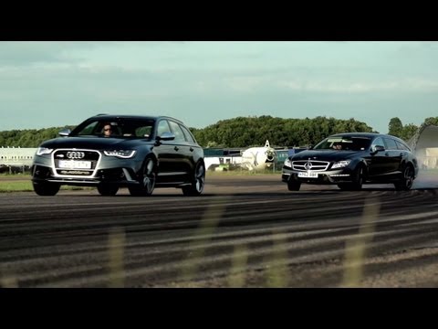 Видео: Audi RS6 против Mercedes CLS 63 AMG Shooting Brake: Суперфургоны. - /КРИС ХАРРИС О МАШИНАХ