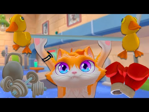 Видео: Кот тренирует утят ДРАТЬСЯ! — Я — Кот VR