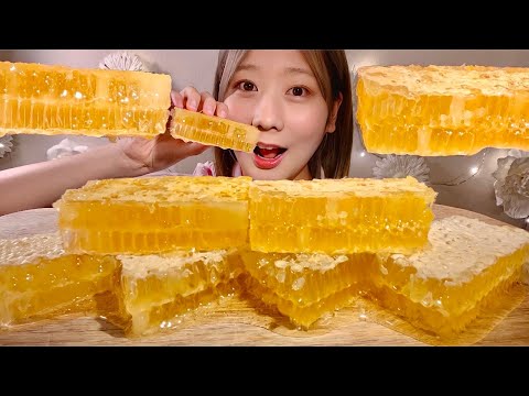 Видео: ASMR Соты【русские субтитры】【Mukbang/ Eating Sounds】