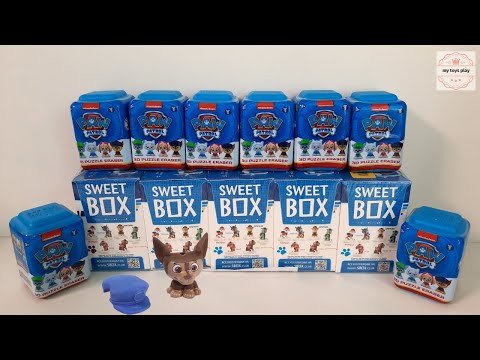 Видео: Фигурки Щенячий Патруль 3D ПАЗЛ-Ластик Sambro Puzzle PALZ | Paw Patrol 2 в Sweet Box | Распаковка