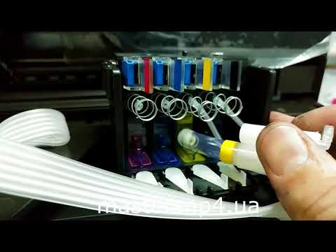 Видео: Установка капсульной снпч hp OJ Pro 8600 , с поддувом в доноры.