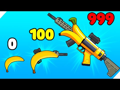 Видео: ЭВОЛЮЦИЯ БАНАНА ПИСТОЛЕТА! Banana Shooter 3D