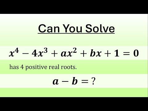 Видео: Удивительная задача по алгебре | 99% не смогли ее решить?