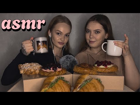 Видео: асмр итинг ☕️🍩 юзаем БУЛОЧКИ на максимум🍰🍔