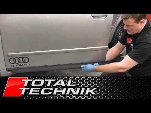 Видео: Как снять молдинги дверных створок - Audi A4 S4 - B6 B7 - 2001-2008 - TOTAL TECHNIK