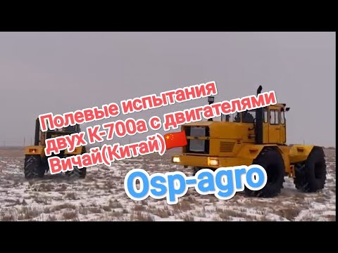 Видео: Полевые испытания 2 К-700а с двигателями Китайского производства Вичай  🇨🇳 #Osp-agro #Алекс_юстасу