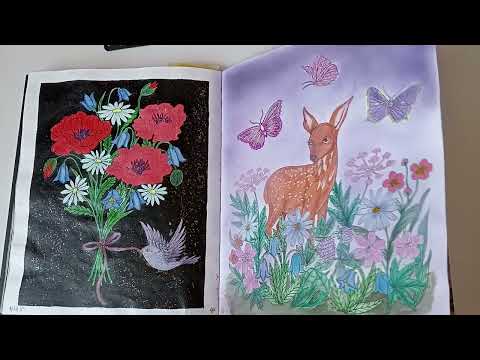 Видео: Моя коллекция раскрасок : Мария Тролле, Ханна Карлзон, Рита Берман, Клара Маркова и другие.
