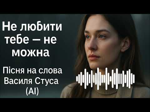 Видео: «Не любити тебе — не можна» | Пісня на слова Василя Стуса (AI)